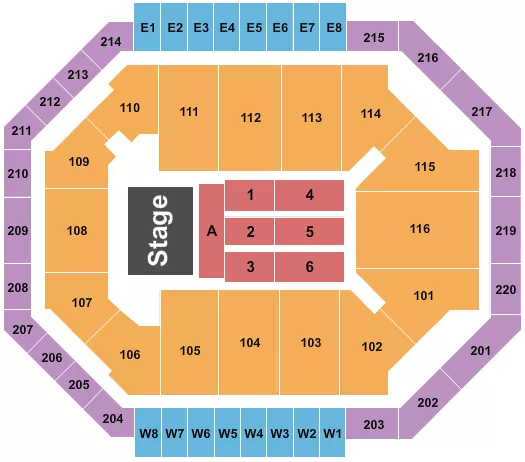 seating chart for Chartway Arena at Ted Constant Convocation Center - Lil Wayne - eventticketscenter.com