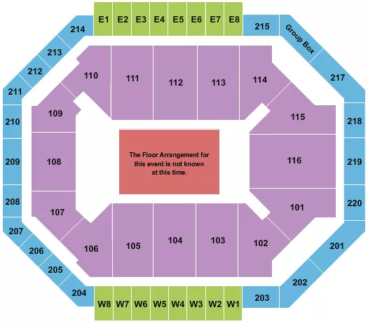 seating chart for Chartway Arena at Ted Constant Convocation Center - Generic Floor - eventticketscenter.com