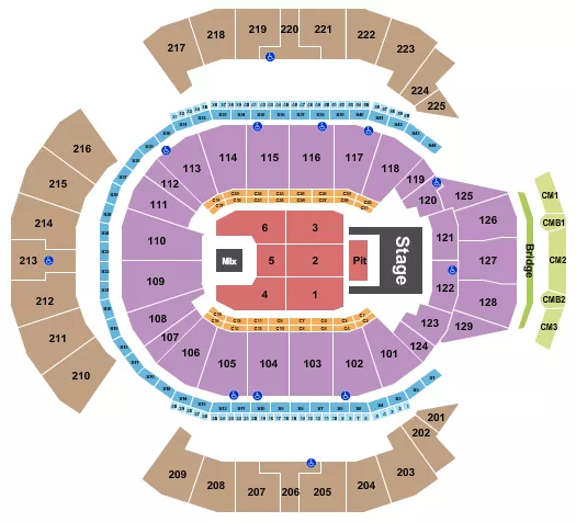 seating chart for Chase Center - Doja Cat - eventticketscenter.com