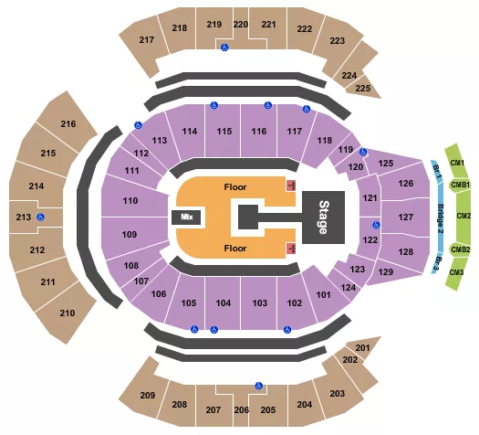 seating chart for Chase Center - Dua Lipa - eventticketscenter.com