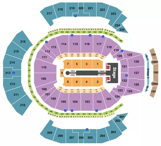 seating chart for Chase Center - Jennifer Lopez 2024 - eventticketscenter.com