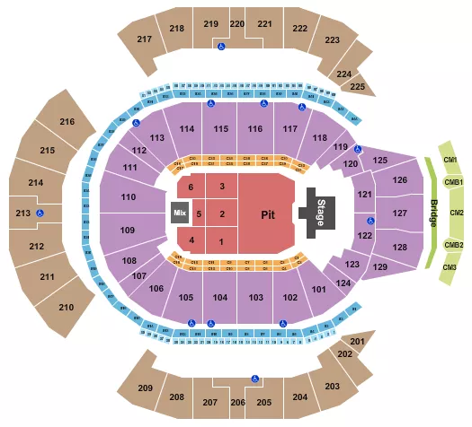 seating chart for Chase Center - Joji - eventticketscenter.com