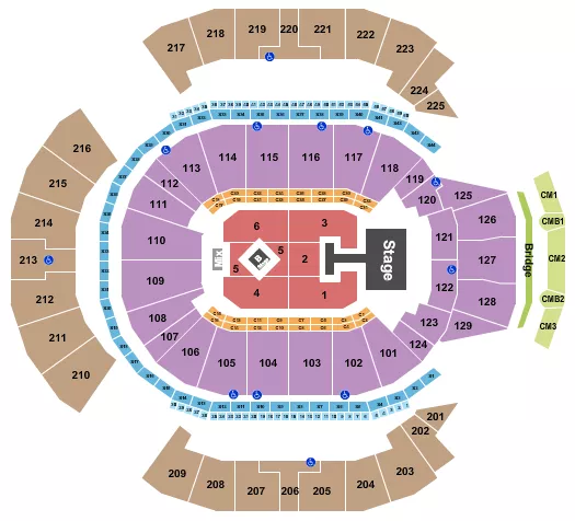 seating chart for Chase Center - Kylie Minogue - eventticketscenter.com