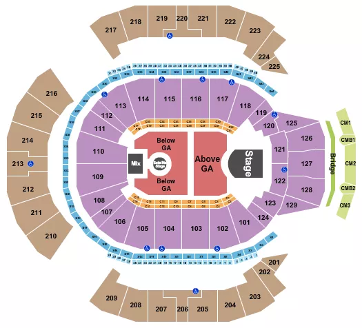 seating chart for Chase Center - Phoebe Bridgers - eventticketscenter.com