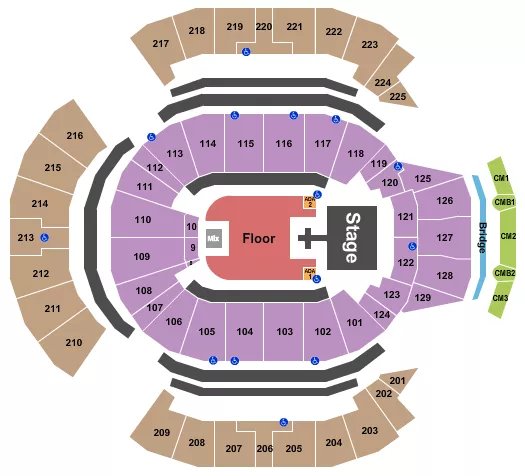 seating chart for Chase Center - Suicideboys - eventticketscenter.com