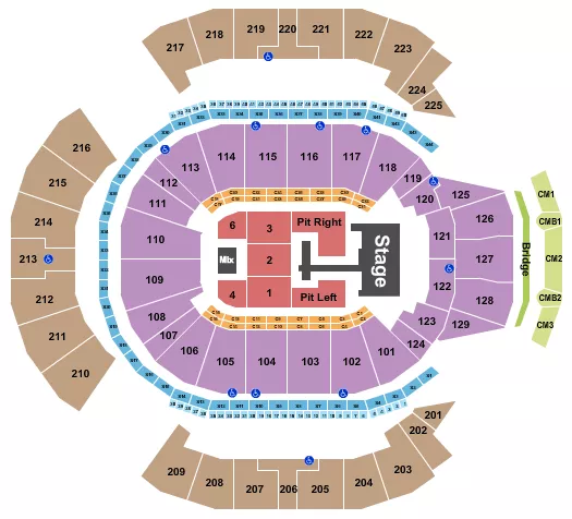 seating chart for Chase Center - Teddy Swims - eventticketscenter.com