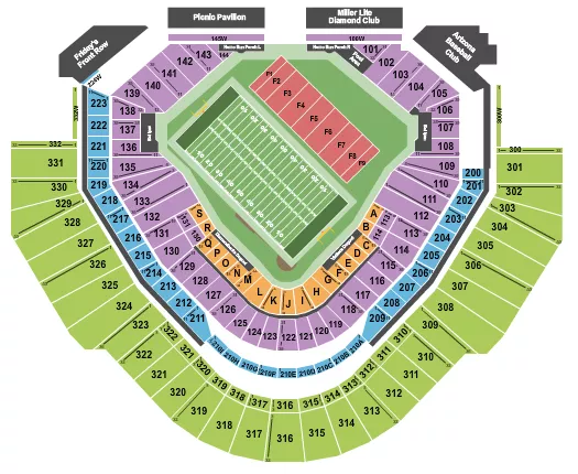 University Of Phoenix Stadium Map