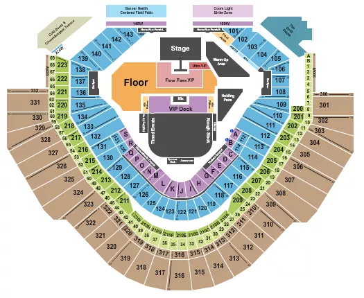 seating chart for Chase Field - Hondo Rodeo Fest 2 - eventticketscenter.com