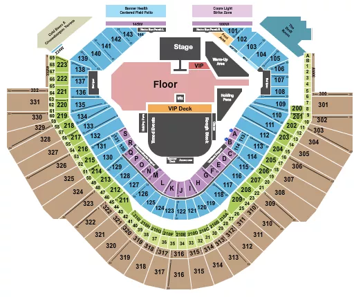 seating chart for Chase Field - Hondo Rodeo Fest - eventticketscenter.com