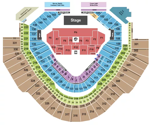 seating chart for Chase Field - Slipknot - eventticketscenter.com