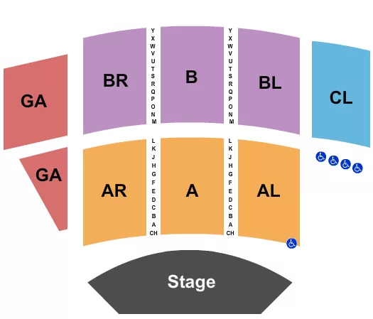 seating chart for Chautauqua Auditorium - End Stage - eventticketscenter.com