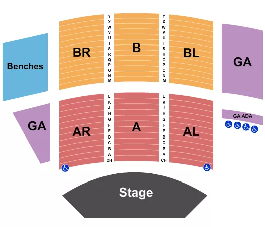 seating chart for Chautauqua Auditorium - Endstage 3 - eventticketscenter.com
