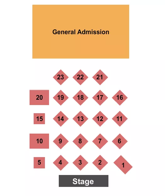 seating chart for Cheatham Street Warehouse - GA & Table 2 - eventticketscenter.com