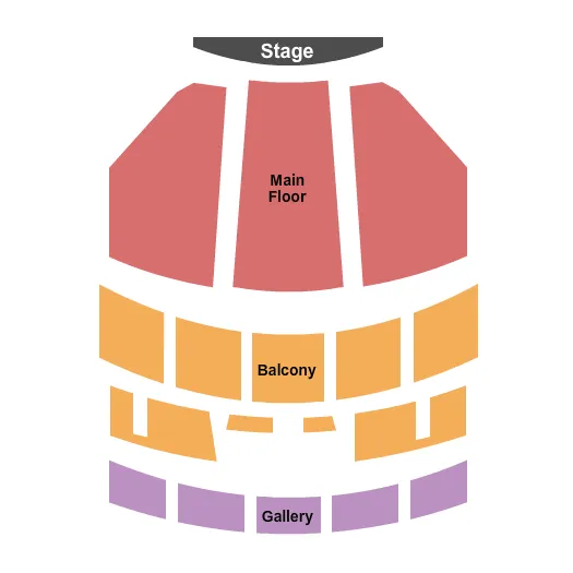 seating chart for Chenery Auditorium - End Stage - eventticketscenter.com