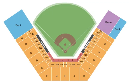 seating chart for Cheney Stadium - Baseball - eventticketscenter.com
