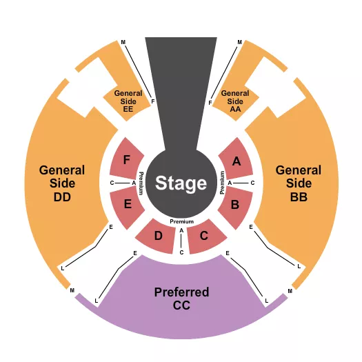 seating chart for Cherry Hill Mall - Flip Circus - eventticketscenter.com