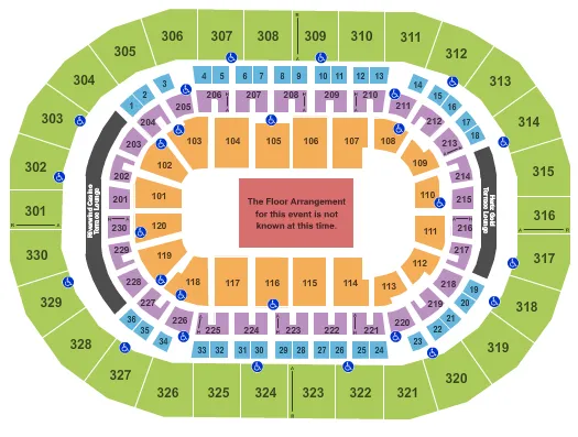 seating chart for Paycom Center - Generic Floor - eventticketscenter.com