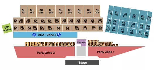 seating chart for Cheyenne Frontier Days - Concert 5 - eventticketscenter.com