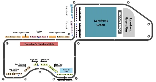 seating chart for Chicago Street Course - Nascar - eventticketscenter.com