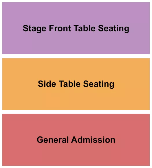 seating chart for Chickie Wah Wah - Endstage Tables 2 - eventticketscenter.com