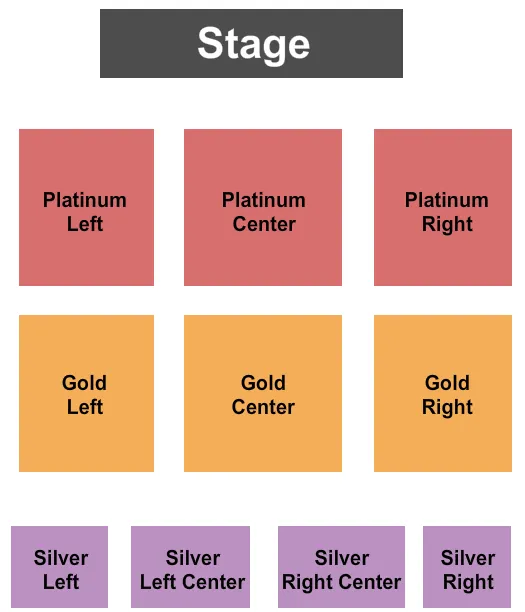 seating chart for The Chiefs Event Center at Shoshone-Bannock Casino - Sara Evans Live - eventticketscenter.com