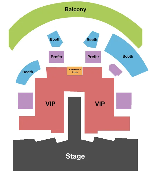 seating chart for Chippendales Theatre at Rio Las Vegas - Endstage - eventticketscenter.com