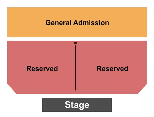 seating chart for Chrome Showroom At Deerfoot Inn And Casino - Endstage GA - eventticketscenter.com