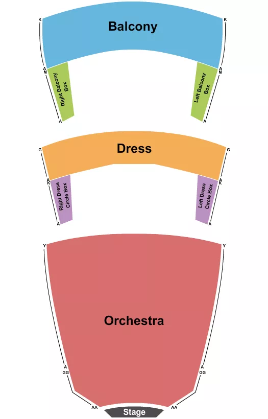 seating chart for Chrysler Hall - Endstage 2 - eventticketscenter.com