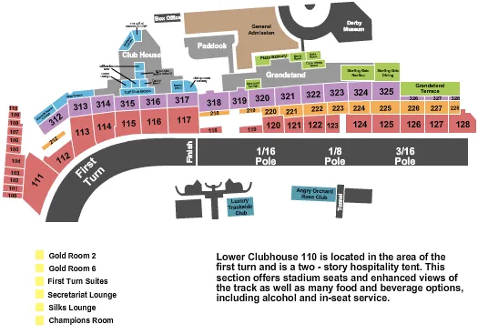 seating chart for Churchill Downs - Thurby - eventticketscenter.com