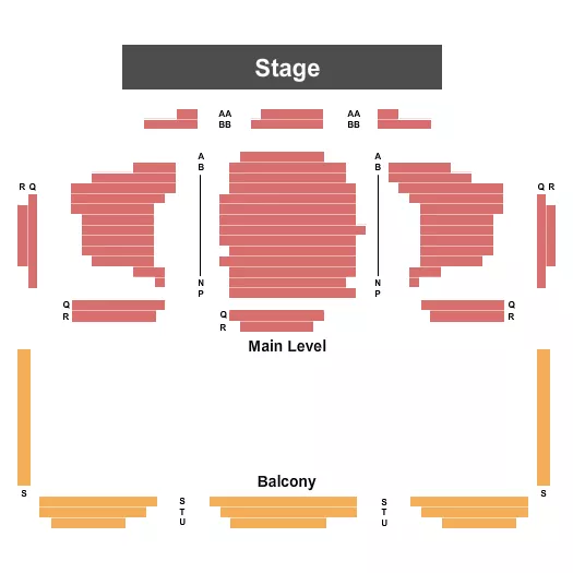seating chart for Cincinnati Playhouse In The Park - Rouse Theatre - End Stage - eventticketscenter.com