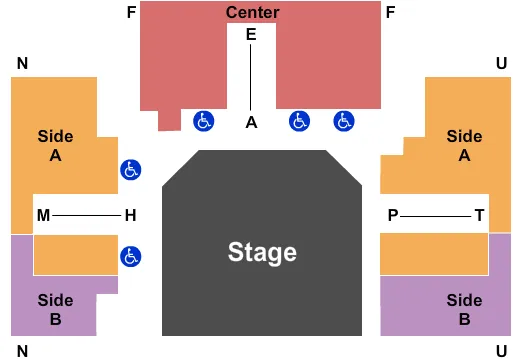 seating chart for Cincinnati Playhouse In The Park - Rosenthal Shelterhouse Theatre - End Stage - eventticketscenter.com