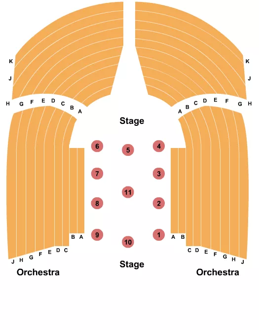 seating chart for Circle In The Square Theatre - Just In Time - eventticketscenter.com