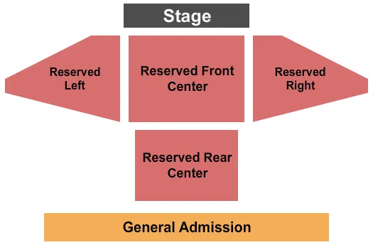 seating chart for Cistern Yard At College of Charleston - End Stage - eventticketscenter.com
