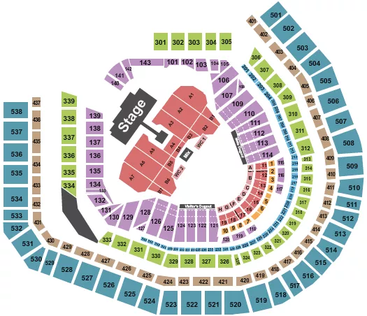 seating chart for Citi Field - Ateez - eventticketscenter.com