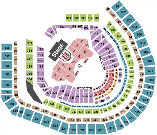 seating chart for Citi Field - Def Leppard - eventticketscenter.com