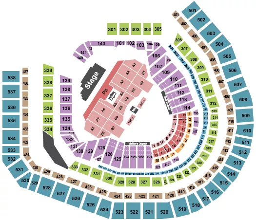 seating chart for Citi Field - My Chemical Romance - eventticketscenter.com