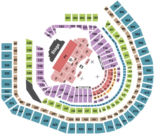 seating chart for Citi Field - Slipknot - eventticketscenter.com