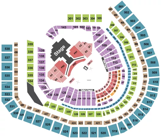 seating chart for Citi Field - Stray Kids - eventticketscenter.com