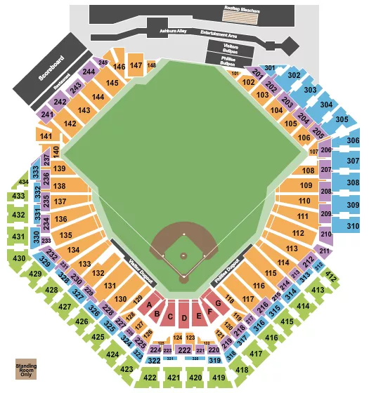 seating chart for Citizens Bank Park - Baseball - eventticketscenter.com