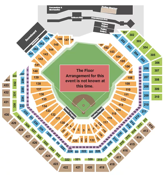 seating chart for Citizens Bank Park - Generic Field - eventticketscenter.com