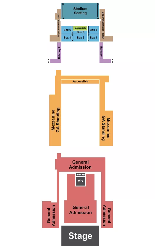 seating chart for Citizens House Of Blues - Boston - Endstage GA - eventticketscenter.com
