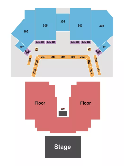 seating chart for Citizens Live at The Wylie - Endstage GA Floor - eventticketscenter.com