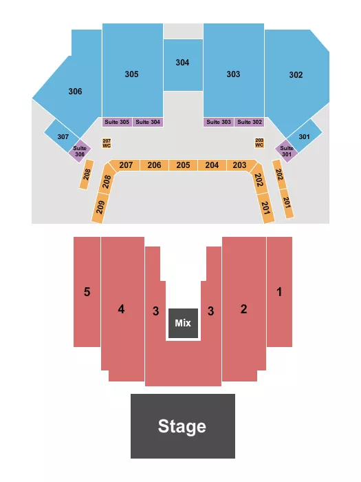seating chart for Citizens Live at The Wylie - Endstage - eventticketscenter.com