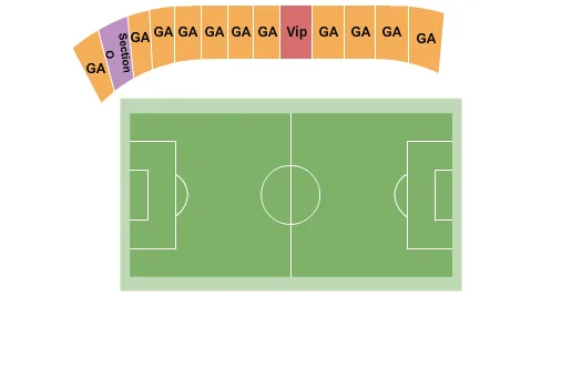 seating chart for City Stadium - Richmond - Soccer - eventticketscenter.com