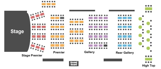 seating chart for City Winery - Boston - Endstage Tables 3 - eventticketscenter.com