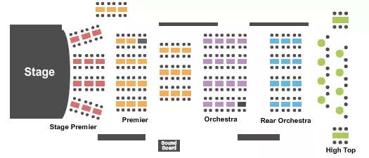 seating chart for City Winery - Boston - Endstage Tables No Gallery - eventticketscenter.com