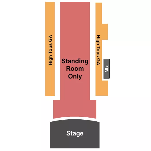 seating chart for City Winery - Boston - GA Floor & GA High Tops - eventticketscenter.com