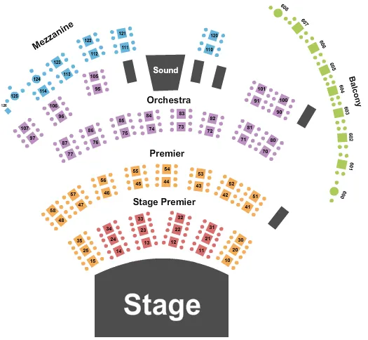 seating chart for City Winery - Nashville - Endstage 3 - eventticketscenter.com