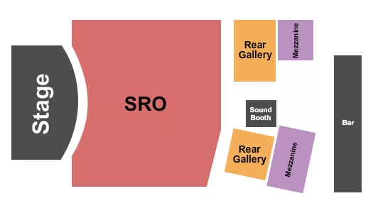 seating chart for City Winery - Philadelphia  - Endstage SRO/Rear Gallery/Mezzanine - eventticketscenter.com