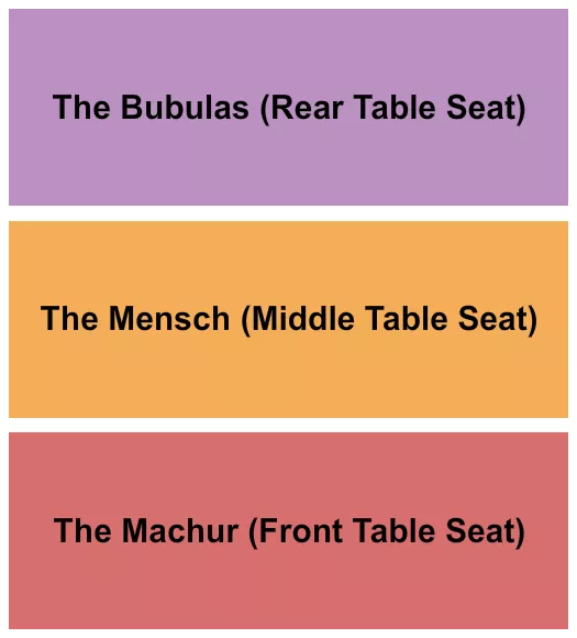 seating chart for City Winery - New York City - Seder - eventticketscenter.com
